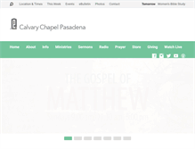 Tablet Screenshot of calvarychapelpasadena.com